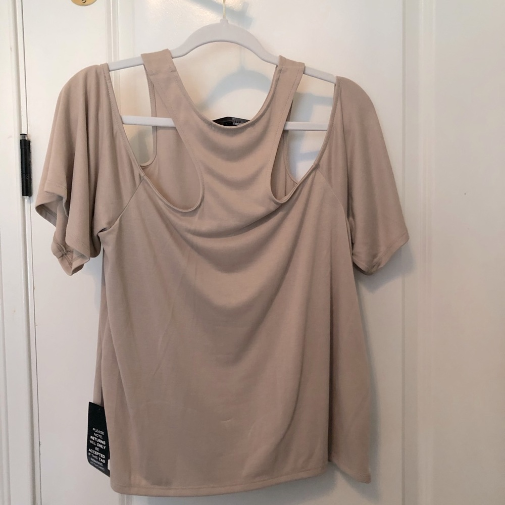BCBG cold shoulder blouse